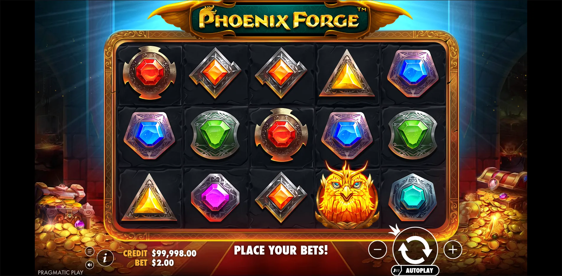 Phoenix Forge slot gameplay screenshot