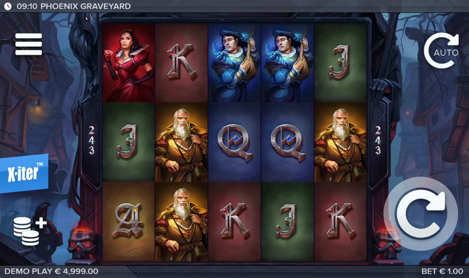 Phoenix Graveyard slot gameplay screenshot