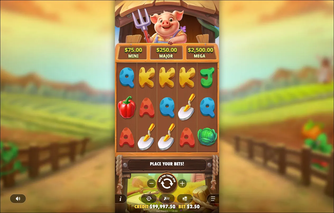 Pig Farm slot gameplay screenshot