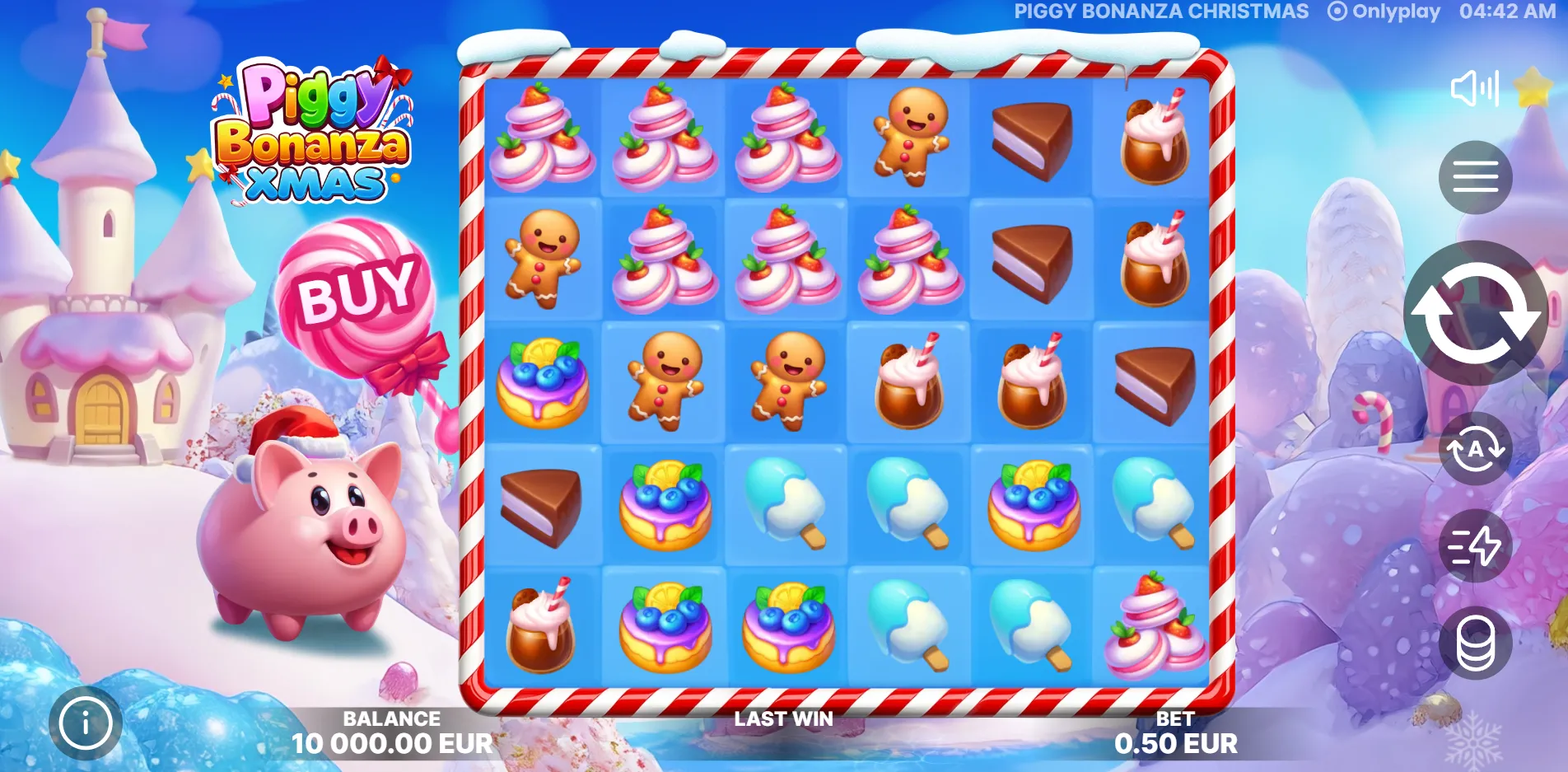 Piggy Bonanza Christmas slot gameplay screenshot