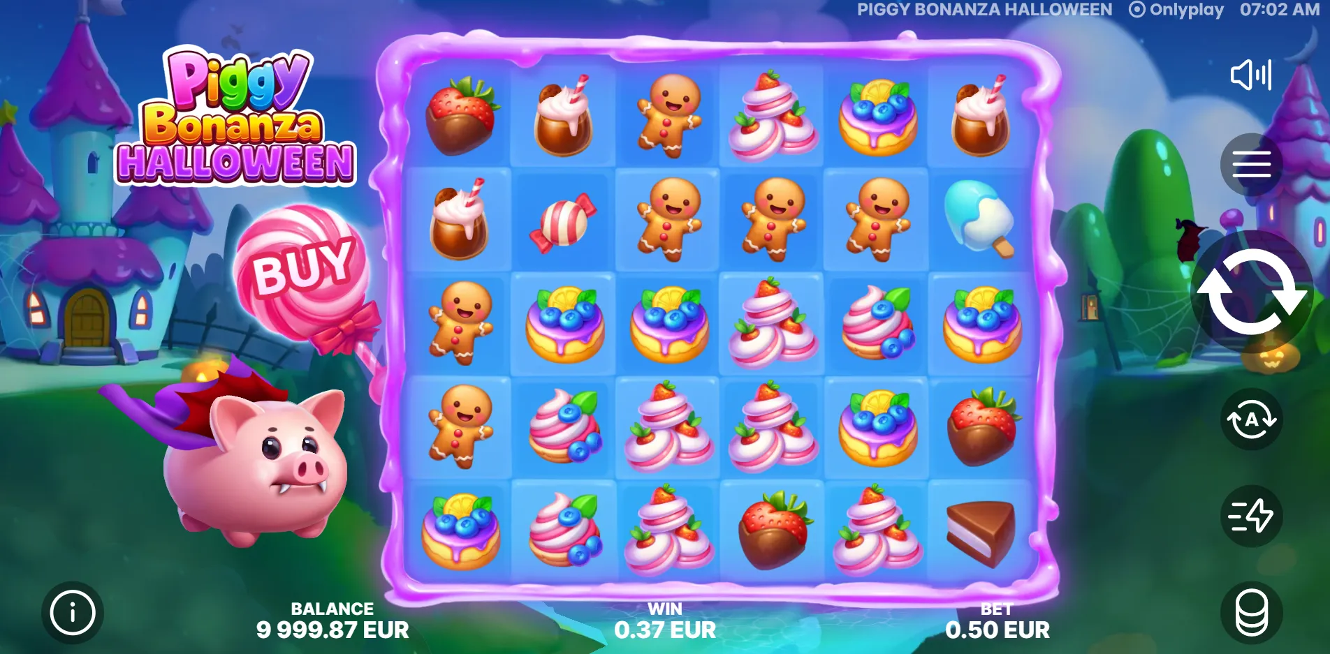 Piggy Bonanza Halloween slot gameplay screenshot