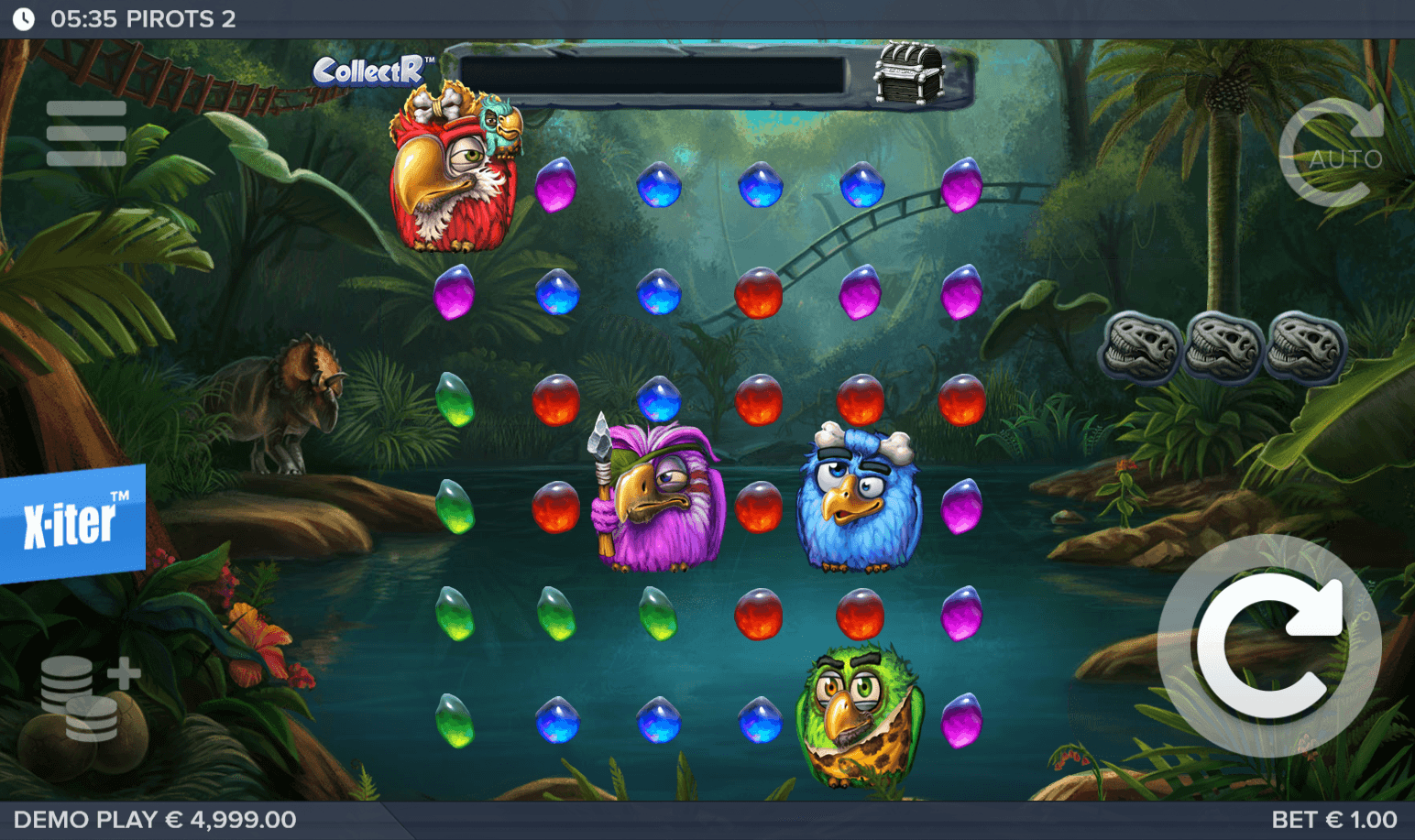 Pirots 2 slot gameplay screenshot