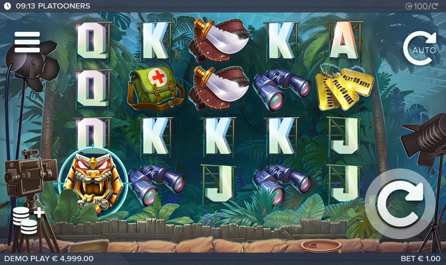 Platooners slot gameplay screenshot