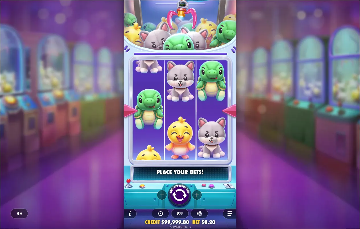 Plushie Wins slot gameplay screenshot