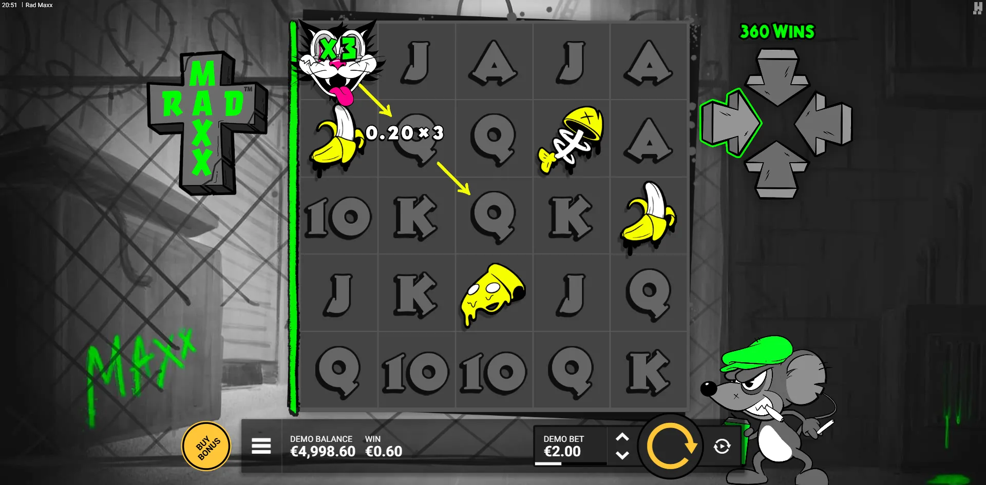 Rad Maxx slot gameplay screenshot