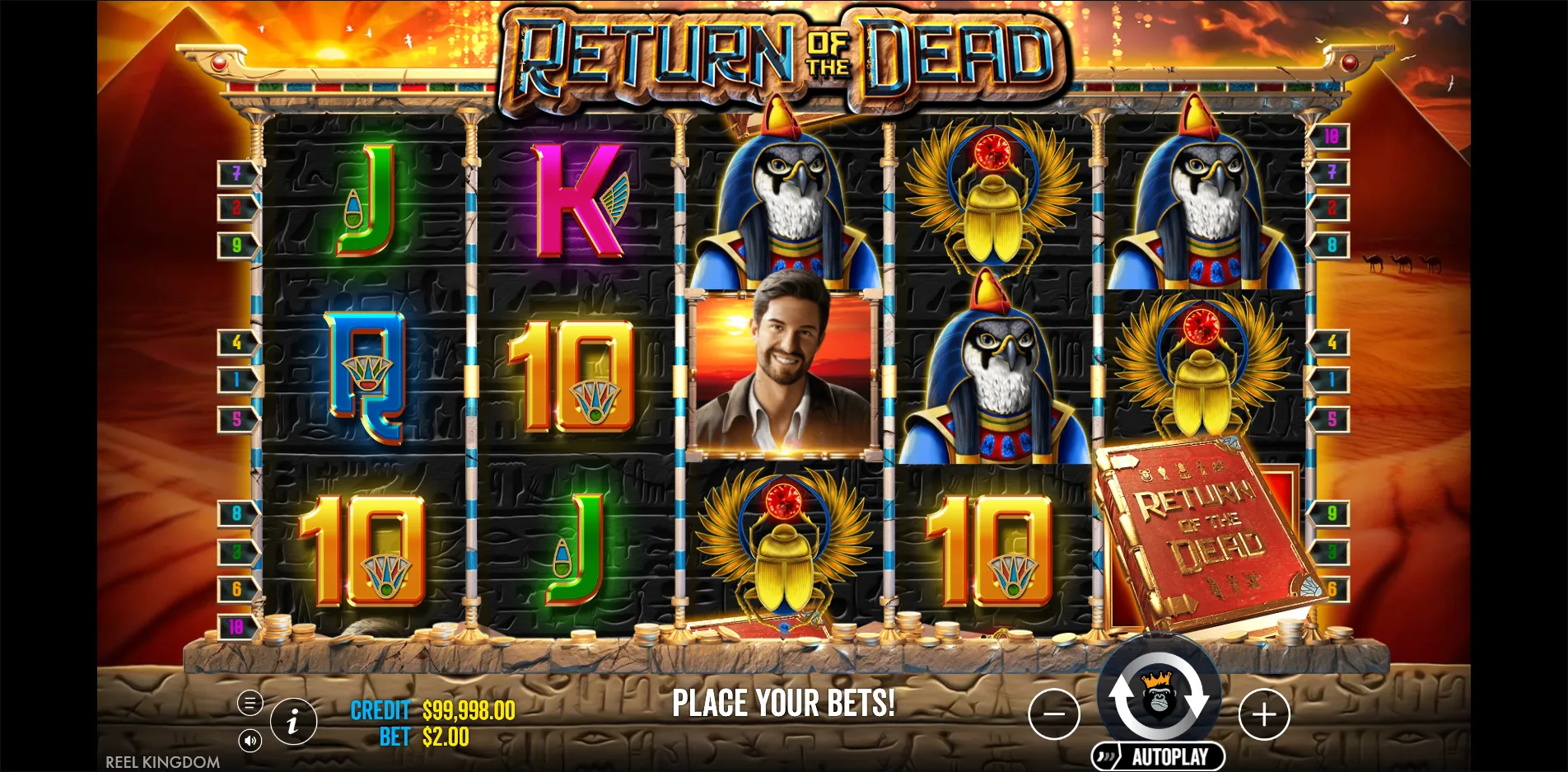 Return of the Dead slot gameplay screenshot