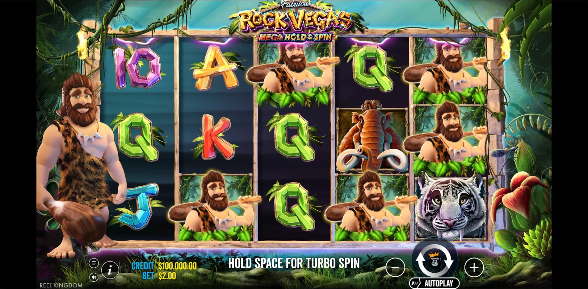 Rock Vegas Mega Hold & Spin slot gameplay screenshot