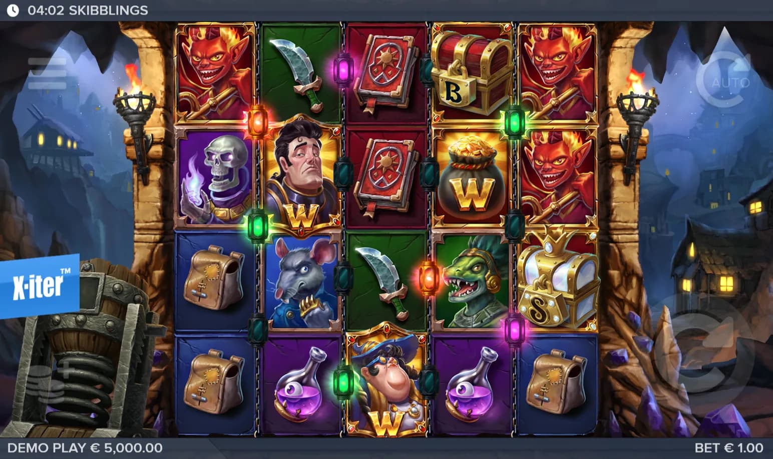 Skibblings slot gameplay screenshot