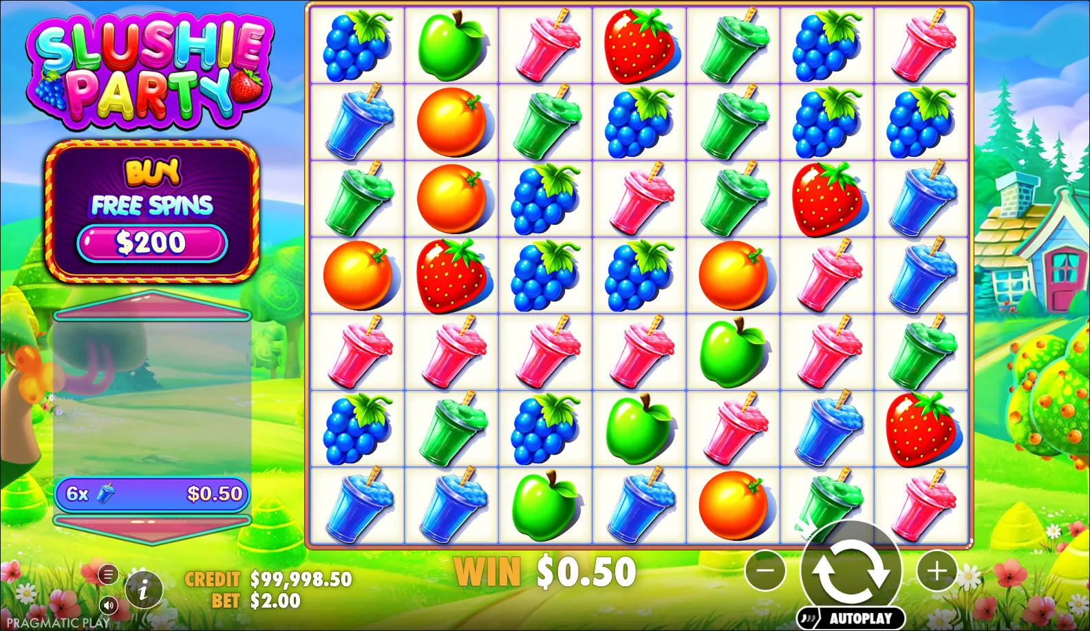 Slushie Party slot gameplay screenshot