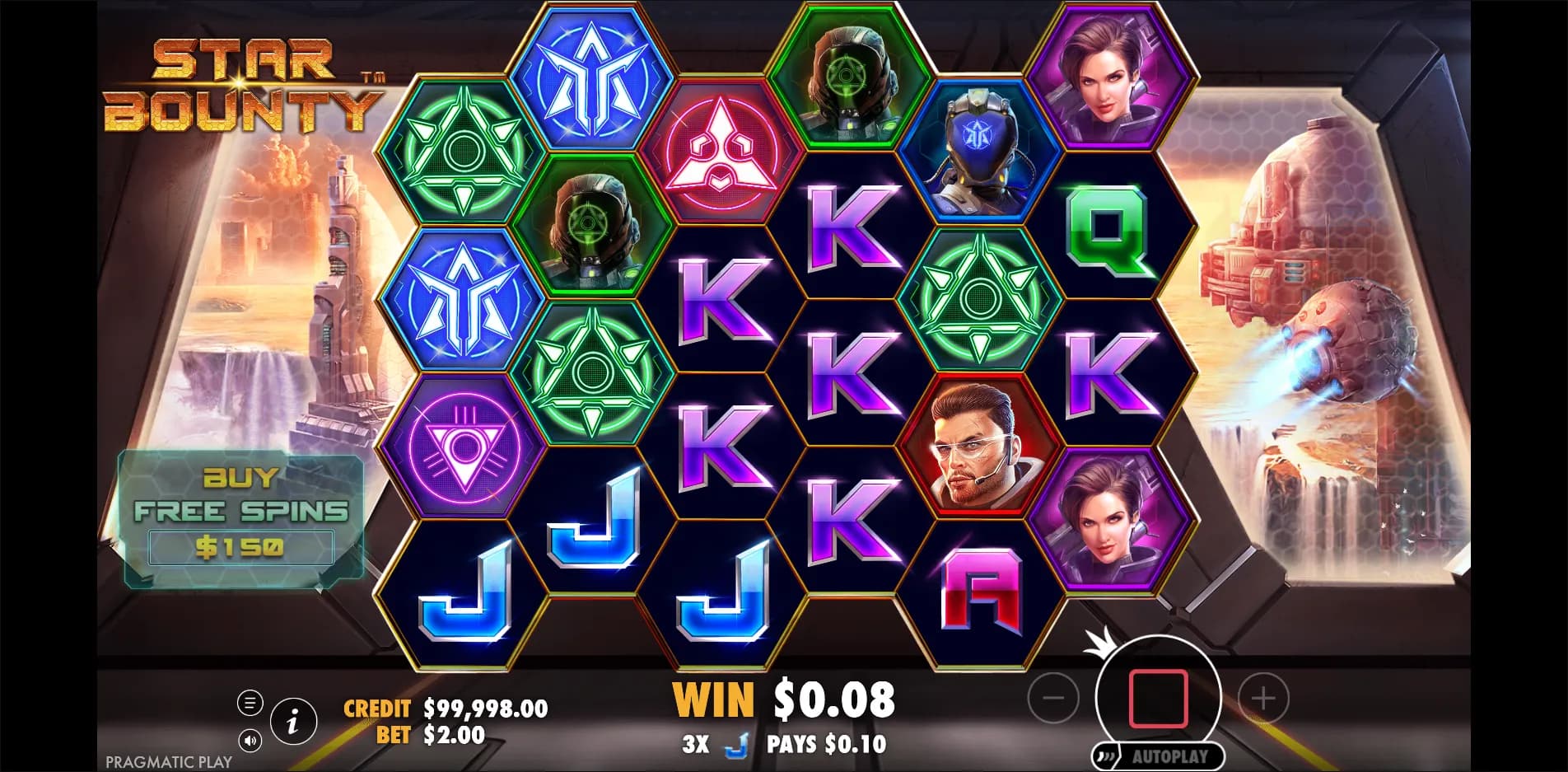 Star Bounty slot gameplay screenshot