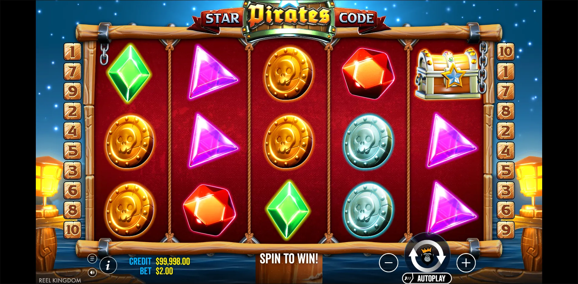 Star Pirates Code slot gameplay screenshot
