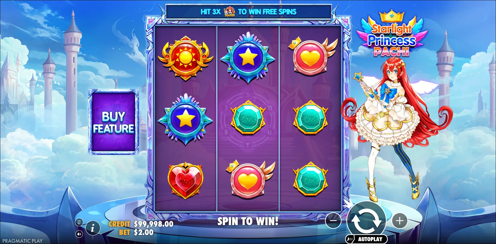 Starlight Princess Pachi slot gameplay screenshot
