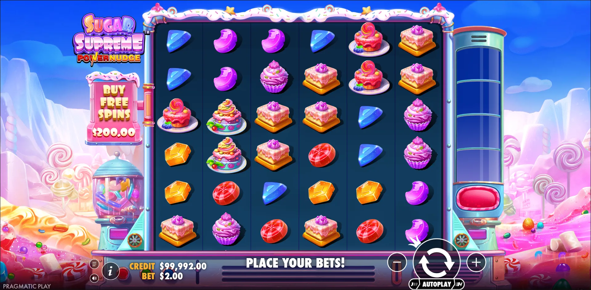 Sugar Supreme Powernudge slot gameplay screenshot