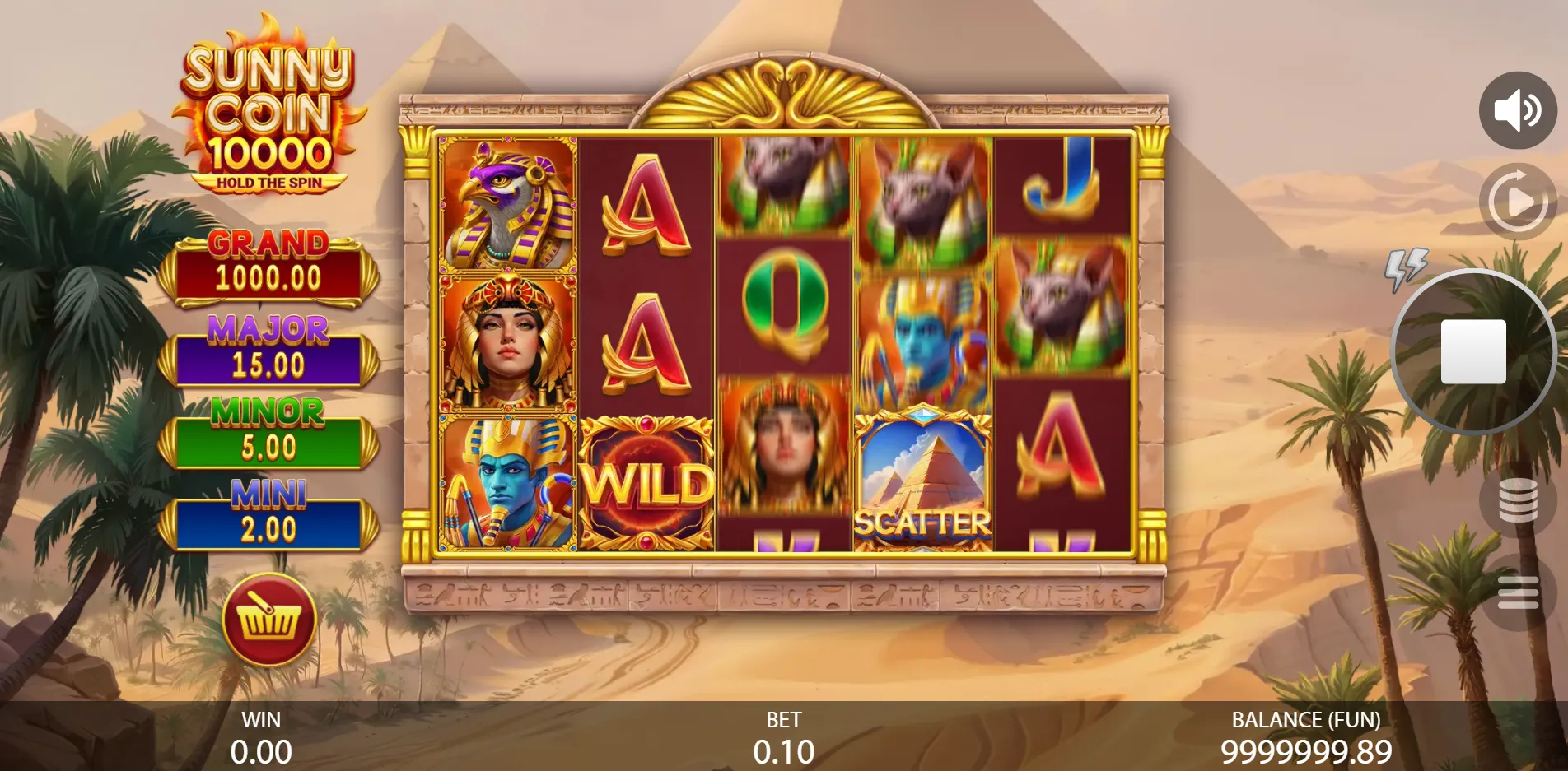 Sunny Coin 10,000: Hold The Spin slot gameplay screenshot