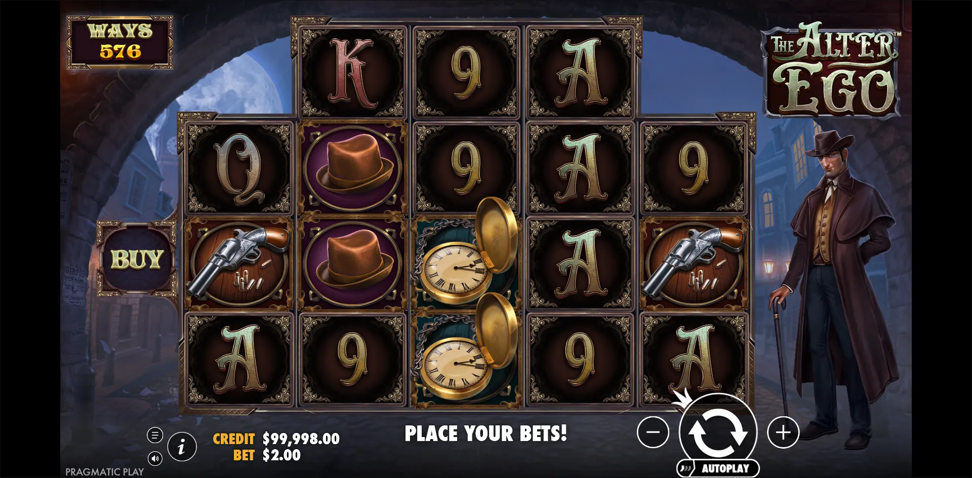 The Alter Ego slot gameplay screenshot