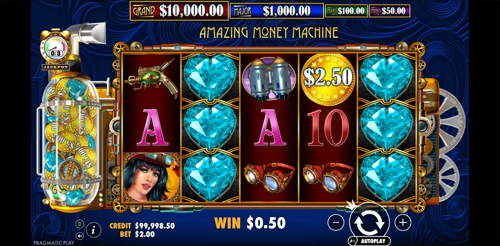 The Amazing Money Machine slot gameplay screenshot