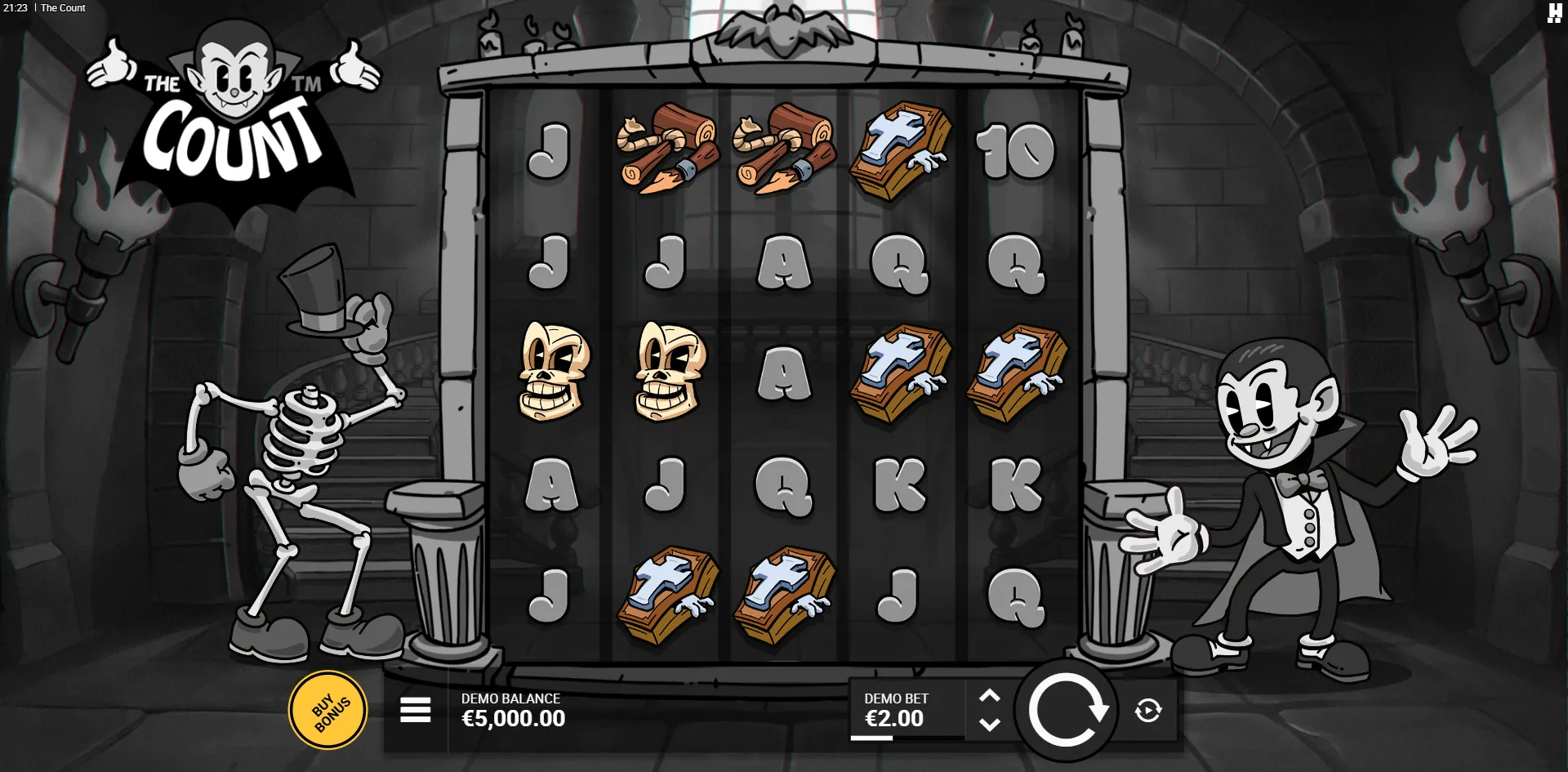 The Count slot gameplay screenshot