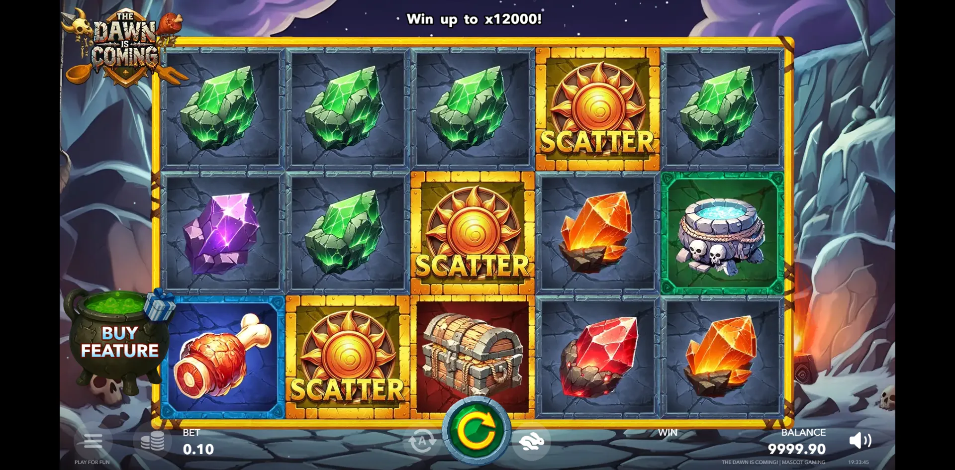 The Dawn Is Coming! slot gameplay screenshot
