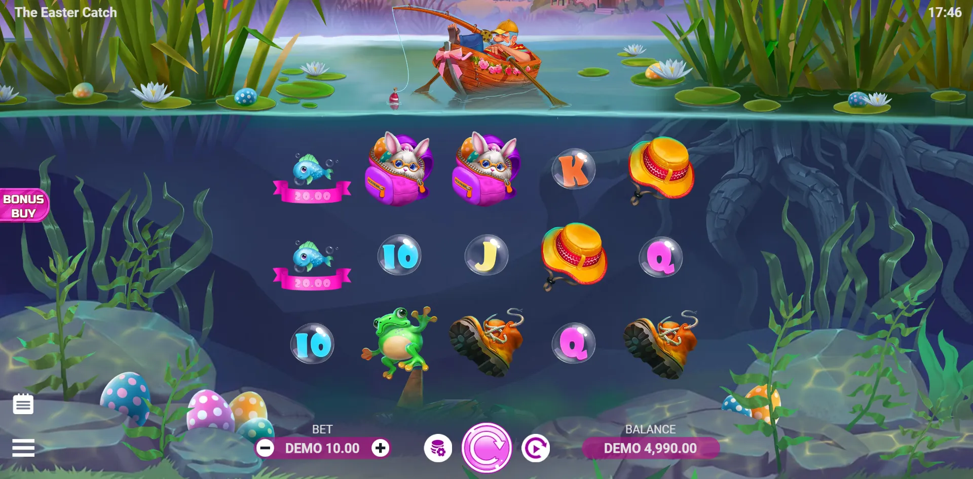 The Easter Catch slot gameplay screenshot