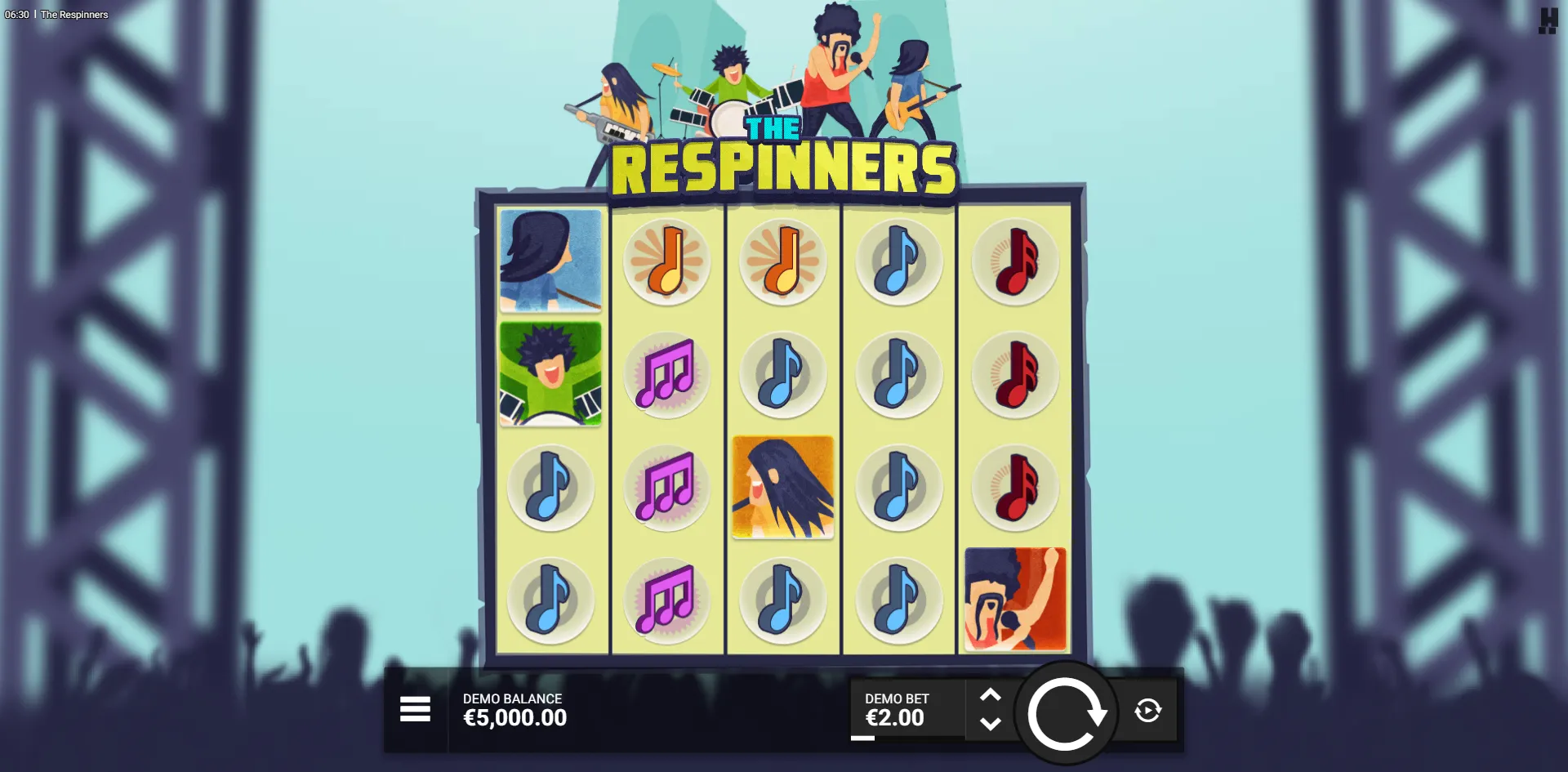 The Respinners slot gameplay screenshot