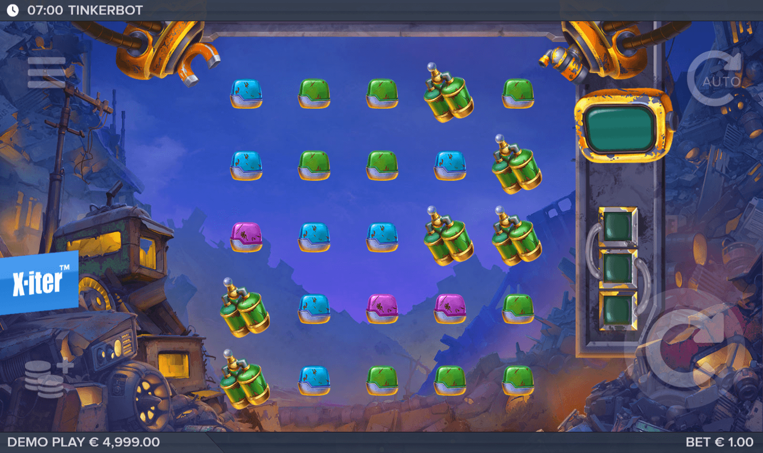 Tinkerbot slot gameplay screenshot