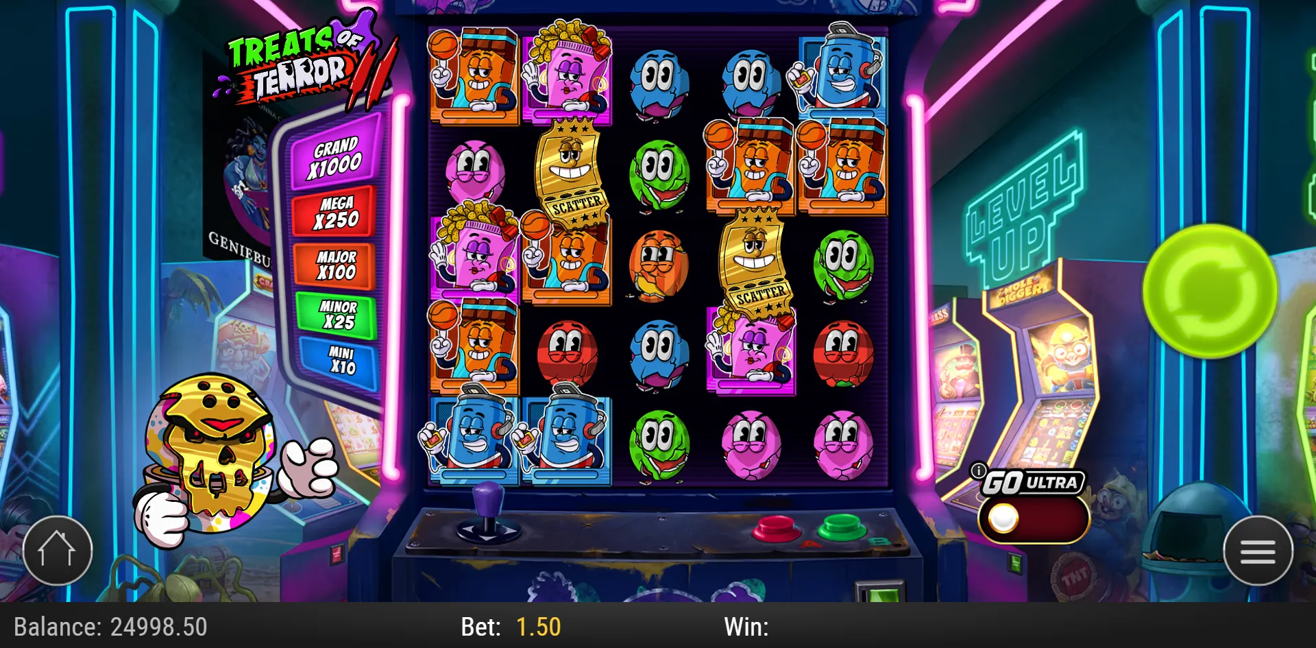 Treats of Terror II slot gameplay screenshot