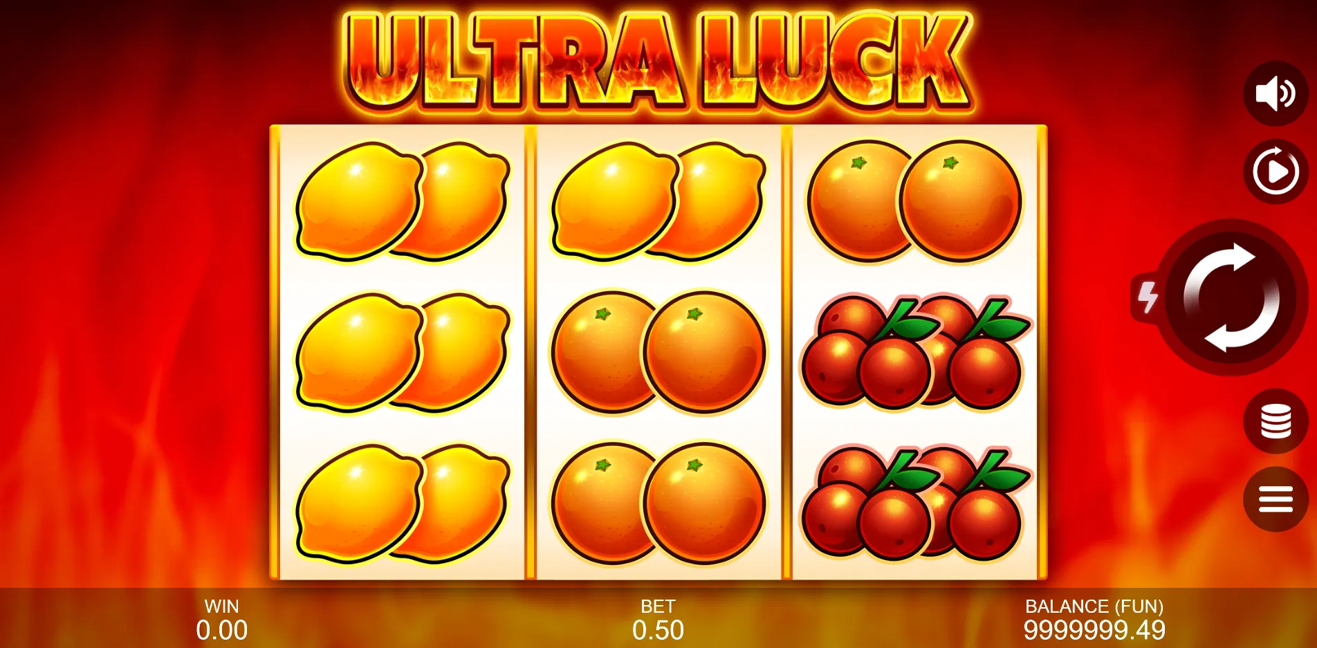 Ultra Luck slot gameplay screenshot