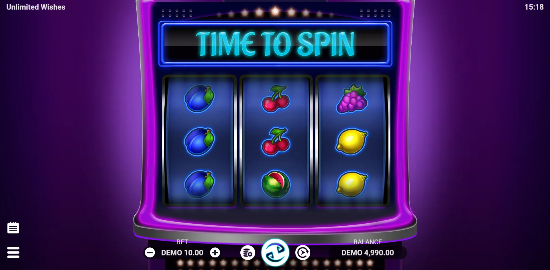 Unlimited Wishes slot gameplay screenshot
