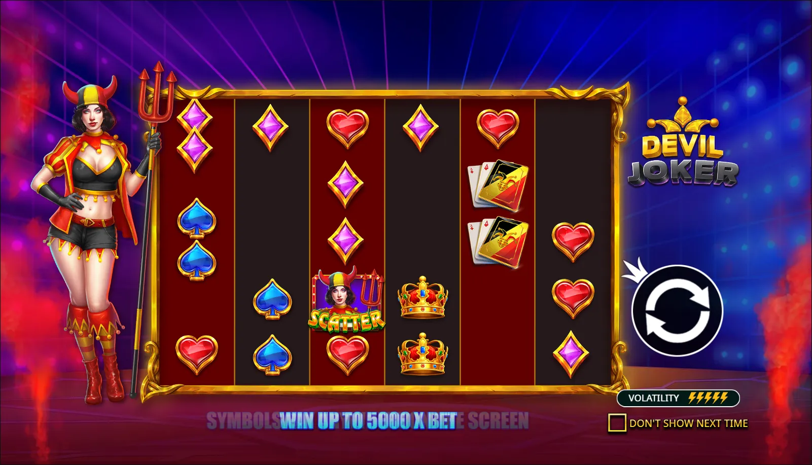 Devil Joker slot gameplay screenshot
