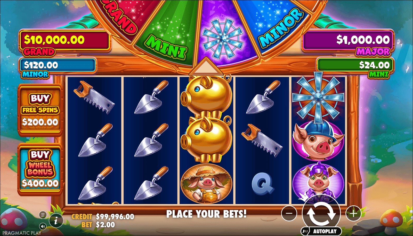 Brick House Bonanza slot gameplay screenshot