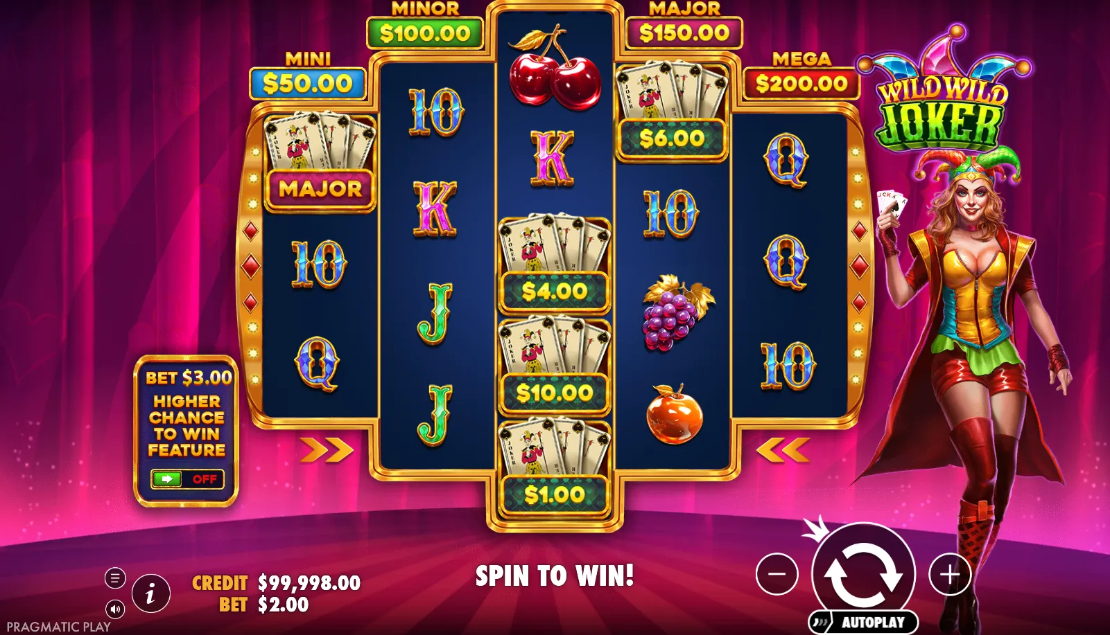 Wild Wild Joker slot gameplay screenshot