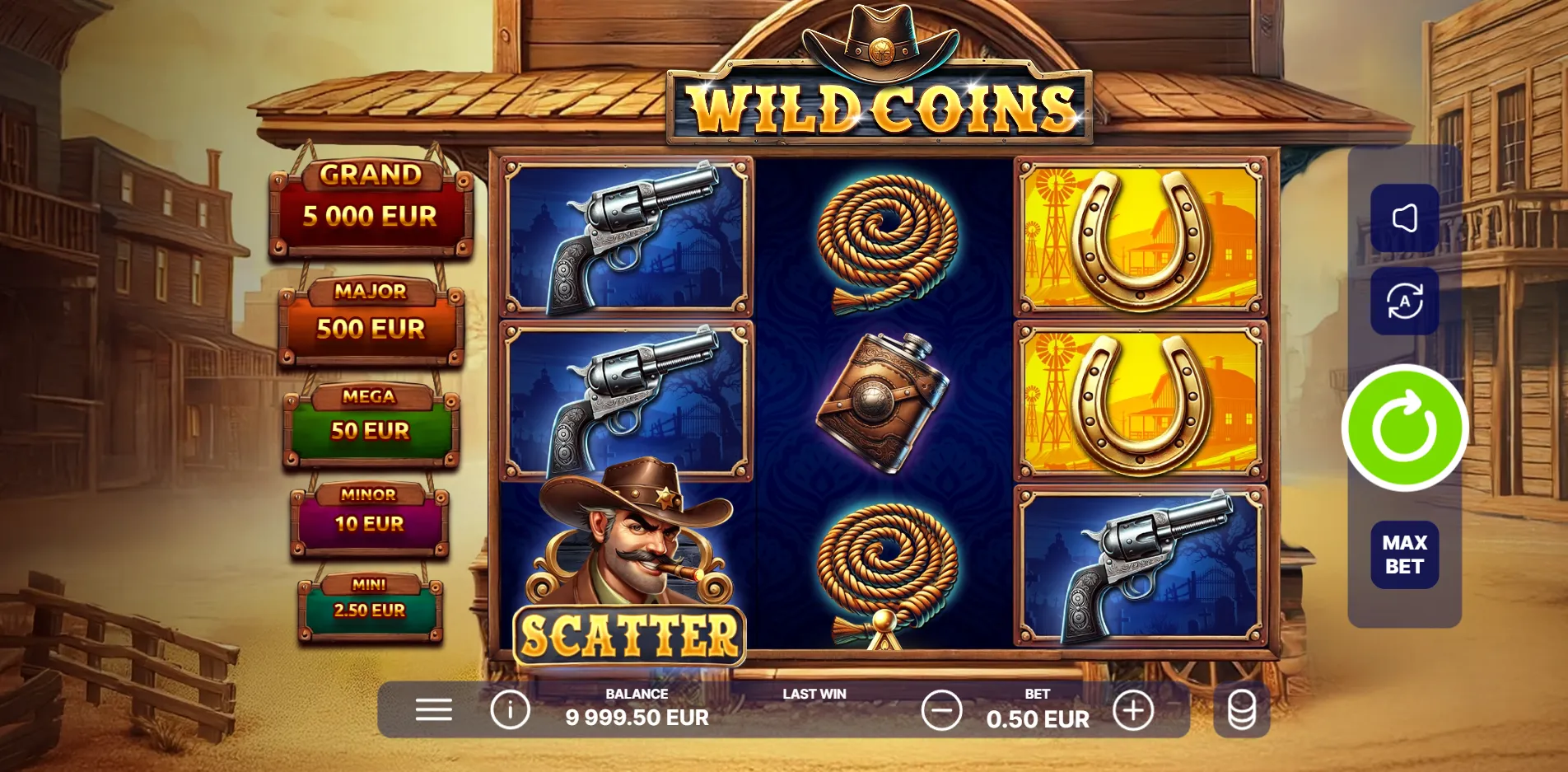 Wild Coins slot gameplay screenshot