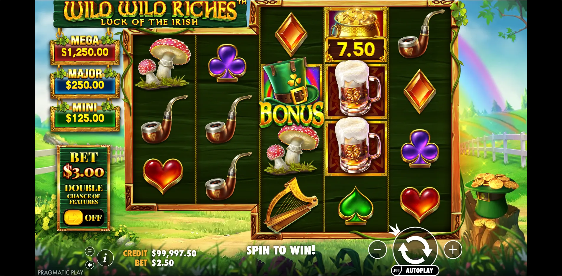 Wild Wild Riches slot gameplay screenshot