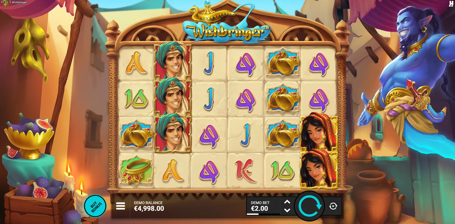 Wishbringer slot gameplay screenshot